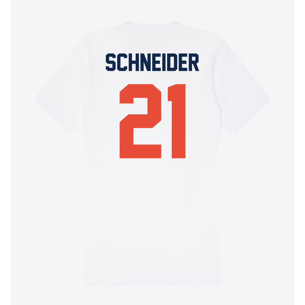 Illinois - NCAA Women's Soccer : Myra Schneider - Women's V-Neck T-Shirt-1