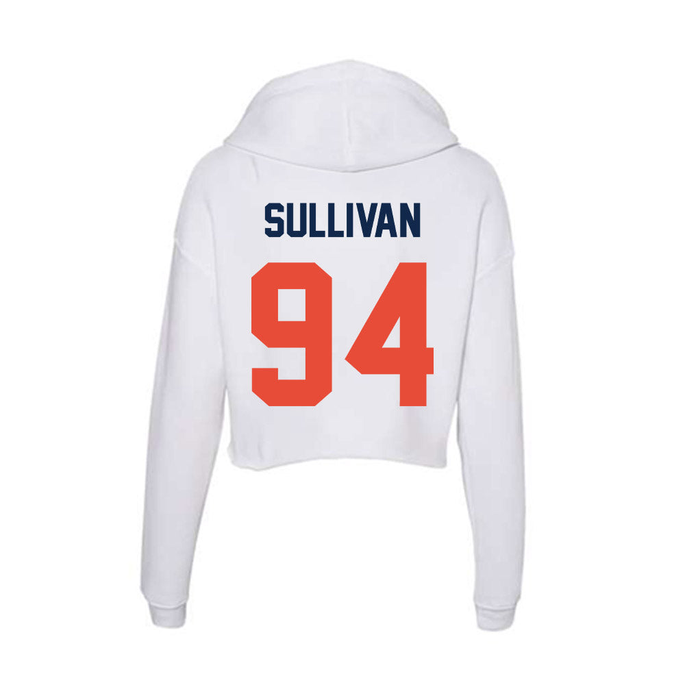 Illinois - NCAA Football : Connor Sullivan - Women's Crop Fleece Hoodie-1