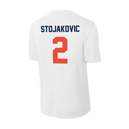 Illinois - NCAA Men's Basketball : Andrej Stojakovic - Activewear T-Shirt-1