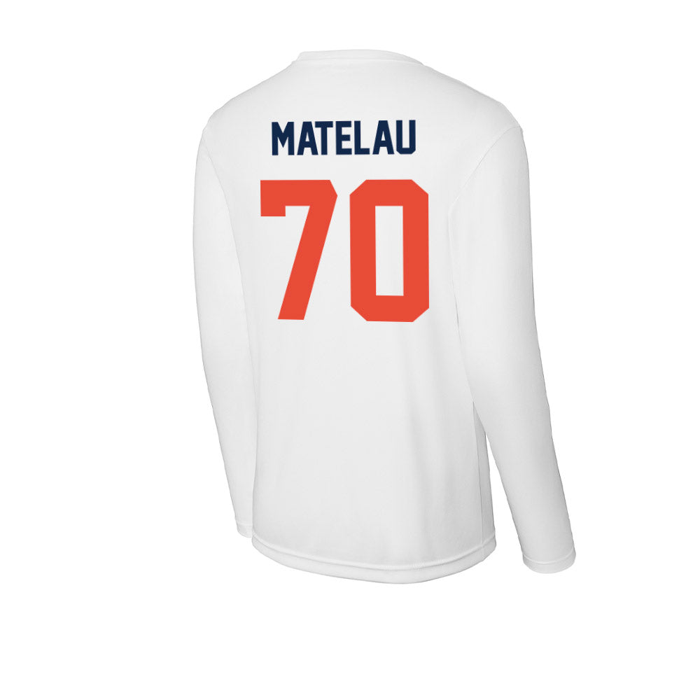 Illinois - NCAA Football : Maika Matelau - Activewear Long Sleeve T-Shirt-1