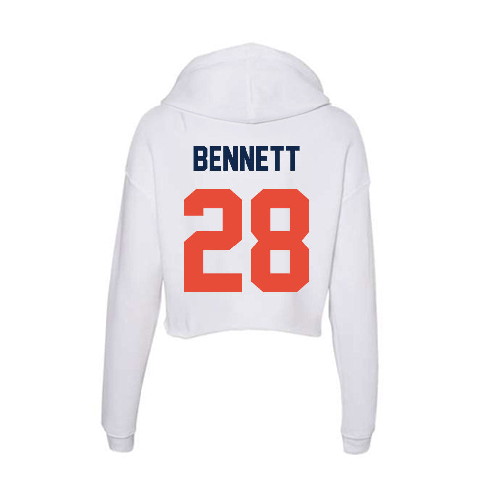 Illinois - NCAA Football : Kayden Bennett - Women's Crop Fleece Hoodie-1