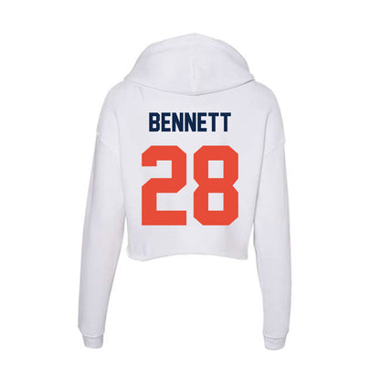 Illinois - NCAA Football : Kayden Bennett - Women's Crop Fleece Hoodie-1