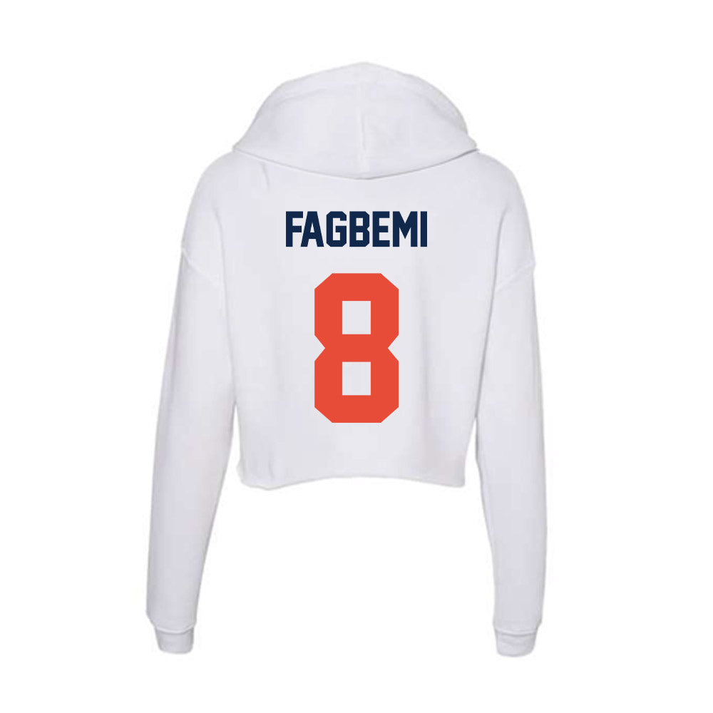 Illinois - NCAA Men's Basketball : Blake Fagbemi - Women's Crop Fleece Hoodie-1