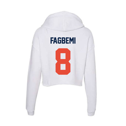 Illinois - NCAA Men's Basketball : Blake Fagbemi - Women's Crop Fleece Hoodie-1