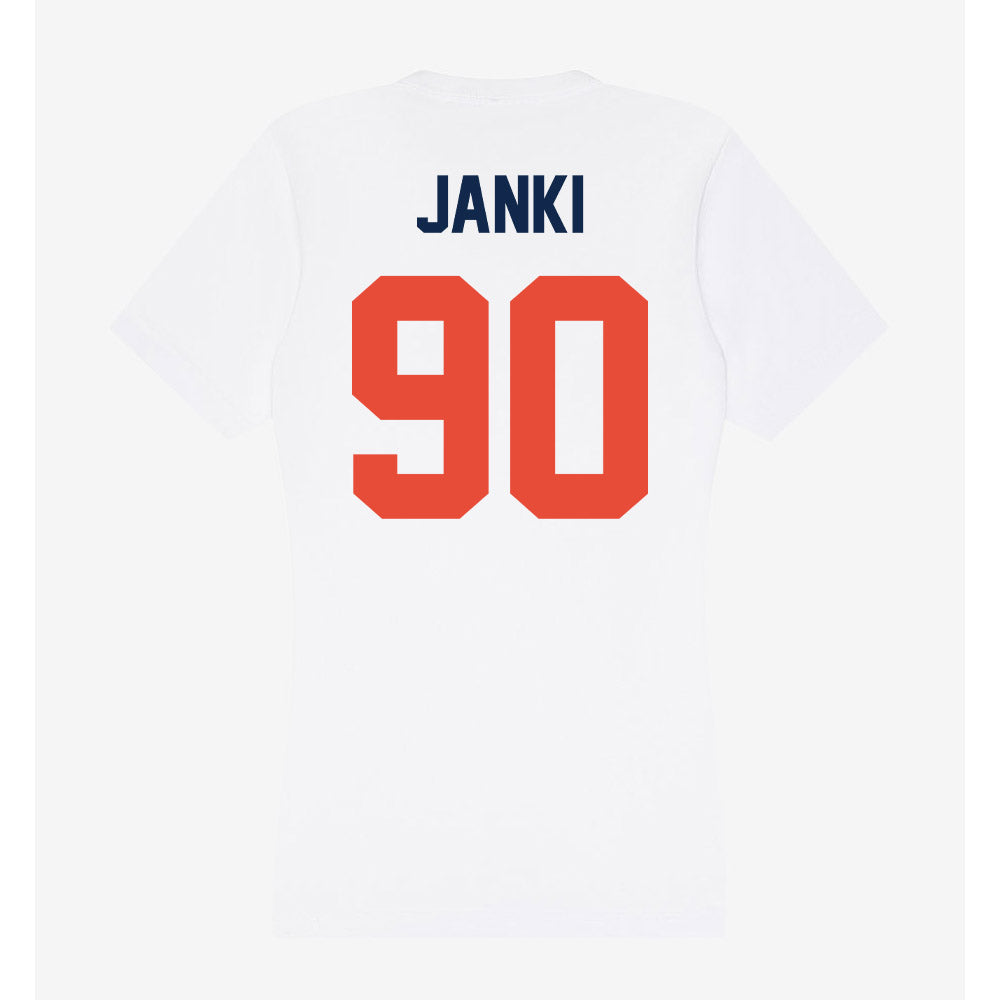 Illinois - NCAA Football : Carter Janki - Women's V-Neck T-Shirt-1