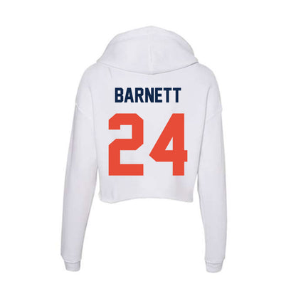 Illinois - NCAA Football : Javari Barnett - Women's Crop Fleece Hoodie-1