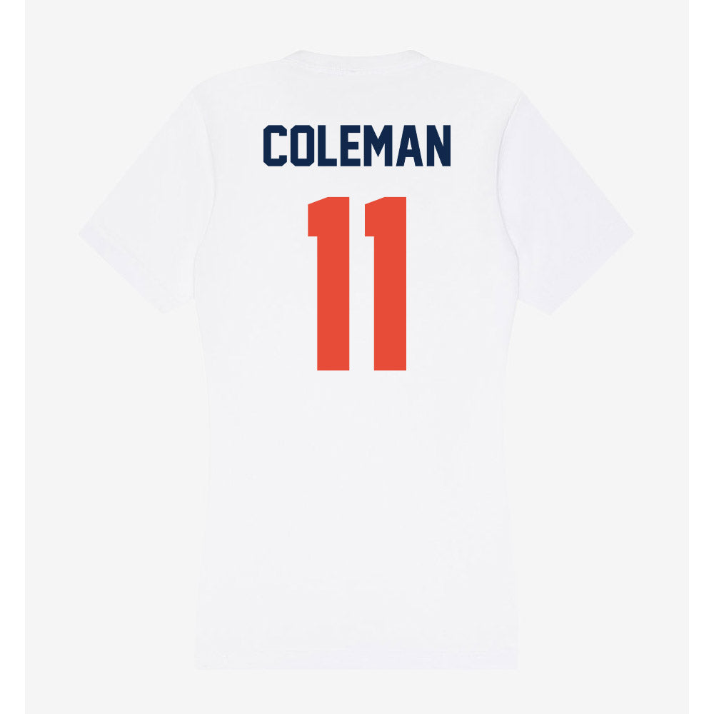 Illinois - NCAA Men's Basketball : Quentin Coleman - Women's V-Neck T-Shirt-1