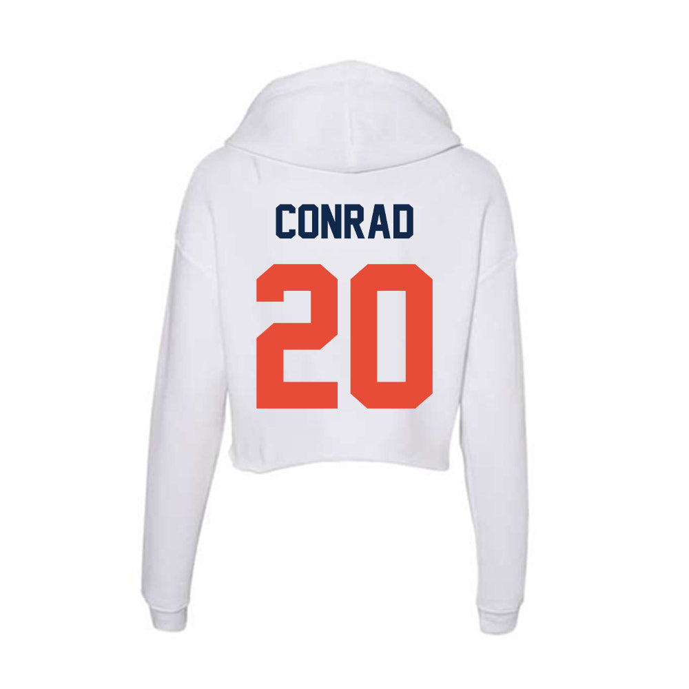 Illinois - NCAA Women's Soccer : Cadence Conrad - Women's Crop Fleece Hooded Sweatshirt-1