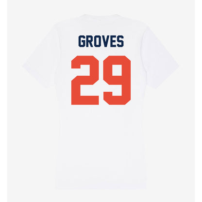 Illinois - NCAA Baseball : Nick Groves - Women's V-Neck T-Shirt-1