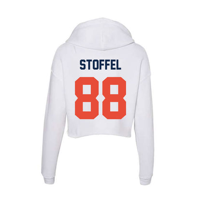 Illinois - NCAA Football : Davin Stoffel - Women's Crop Fleece Hoodie-1