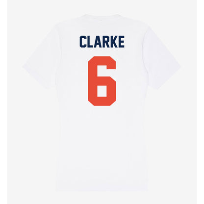 Illinois - NCAA Football : Jaheim Clarke - Women's V-Neck T-Shirt-1