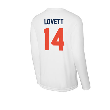 Illinois - NCAA Football : Andre Lovett - Activewear Long Sleeve T-Shirt-1