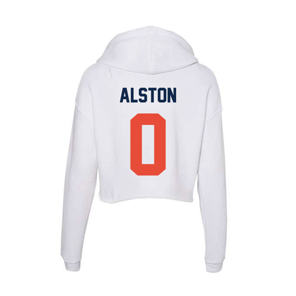 Illinois - NCAA Football : Kenyon Alston - Women's Crop Fleece Hoodie-1