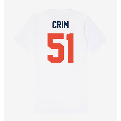 Illinois - NCAA Football : Parker Crim - Women's V-Neck T-Shirt-1