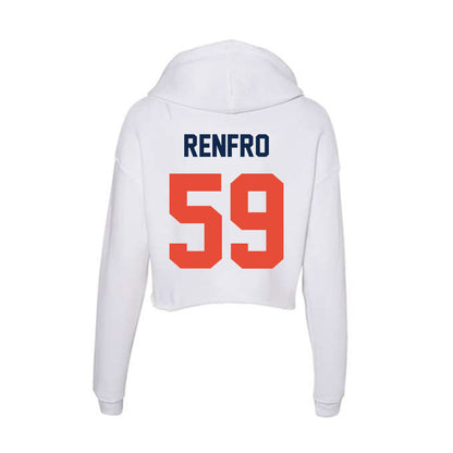 Illinois - NCAA Football : Jake Renfro - Women's Crop Fleece Hoodie-1