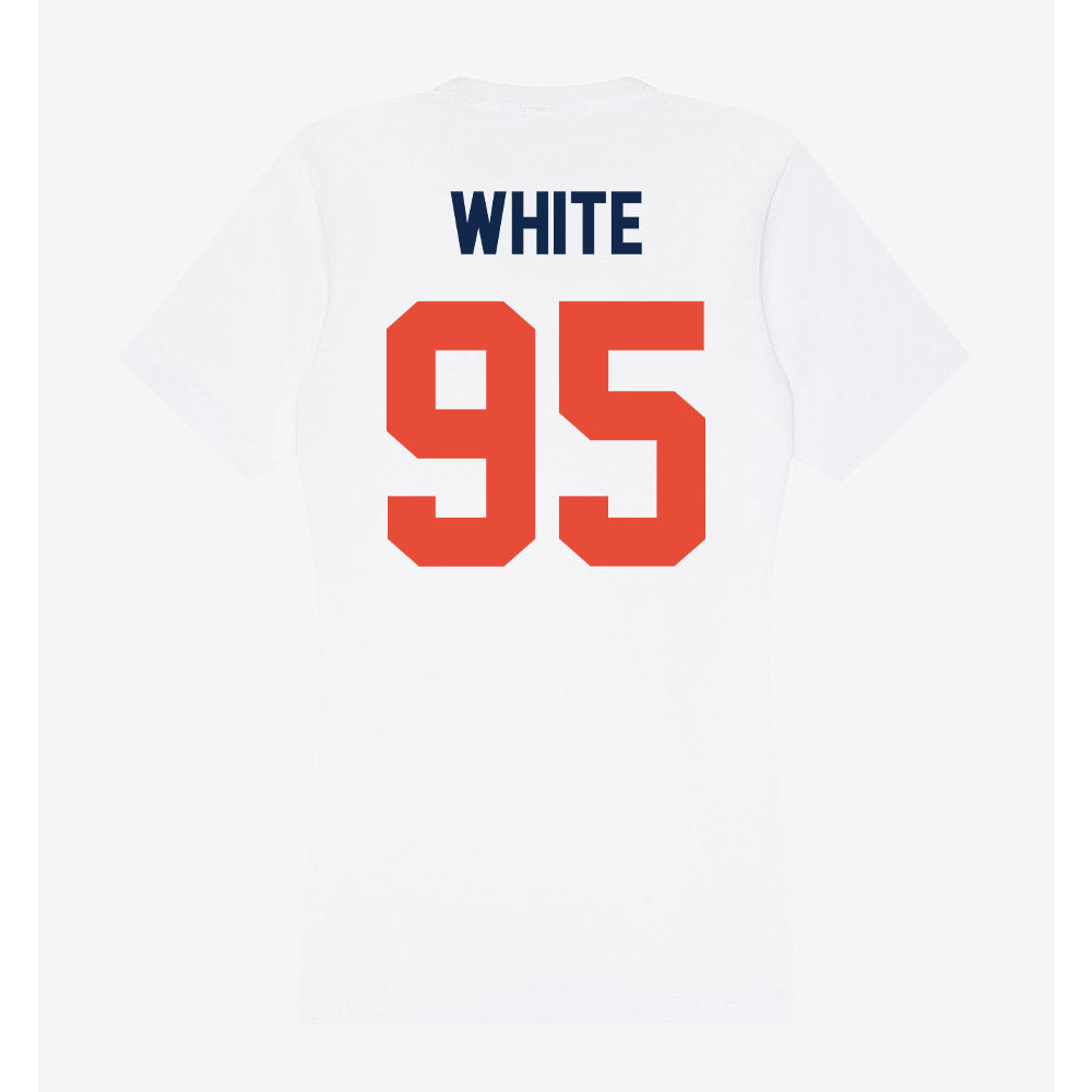 Illinois - NCAA Football : Isaiah White - Women's V-Neck T-Shirt-1
