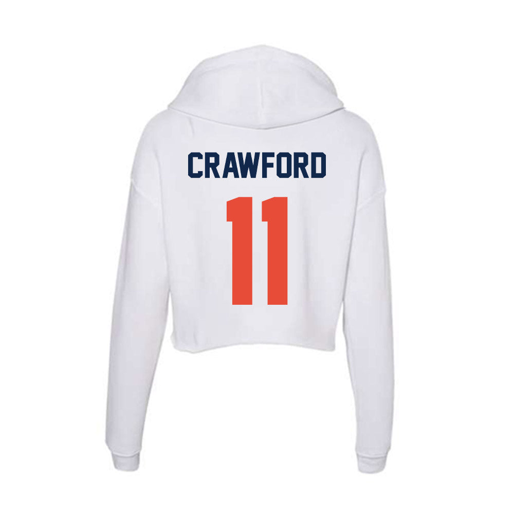Illinois - NCAA Softball : Christina Crawford - Women's Crop Fleece Hoodie-1