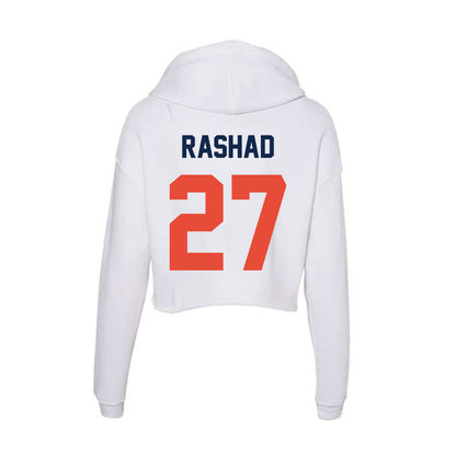 Illinois - NCAA Football : Corey Rashad - Women's Crop Fleece Hoodie-1