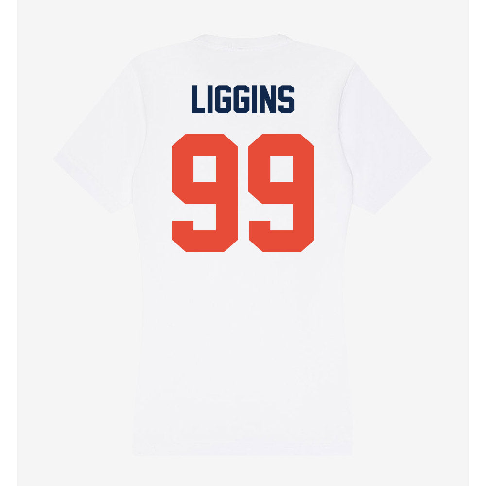 Illinois - NCAA Football : King Liggins - Women's V-Neck T-Shirt-1
