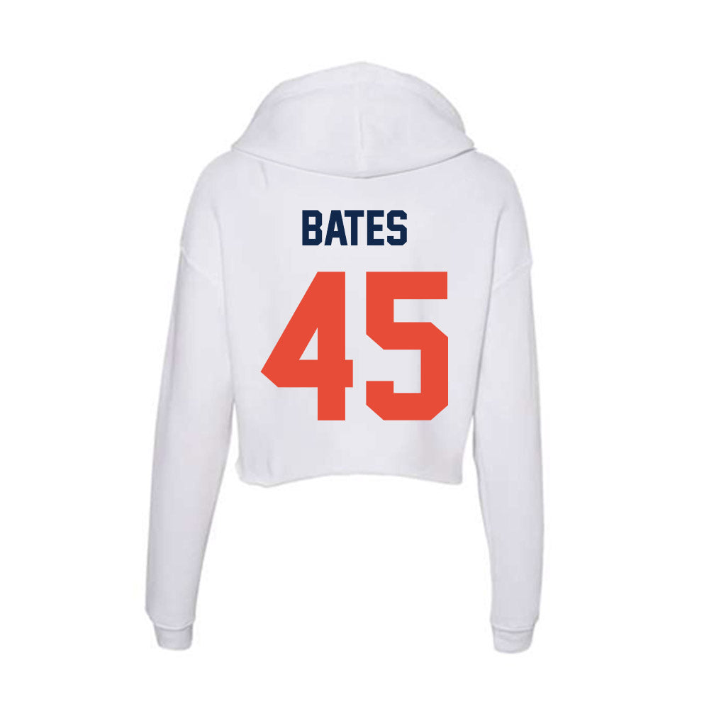 Illinois - NCAA Baseball : Zach Bates - Women's Crop Fleece Hoodie-1