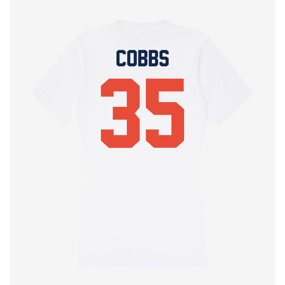 Illinois - NCAA Football : Kaedyn Cobbs - Women's V-Neck T-Shirt-1