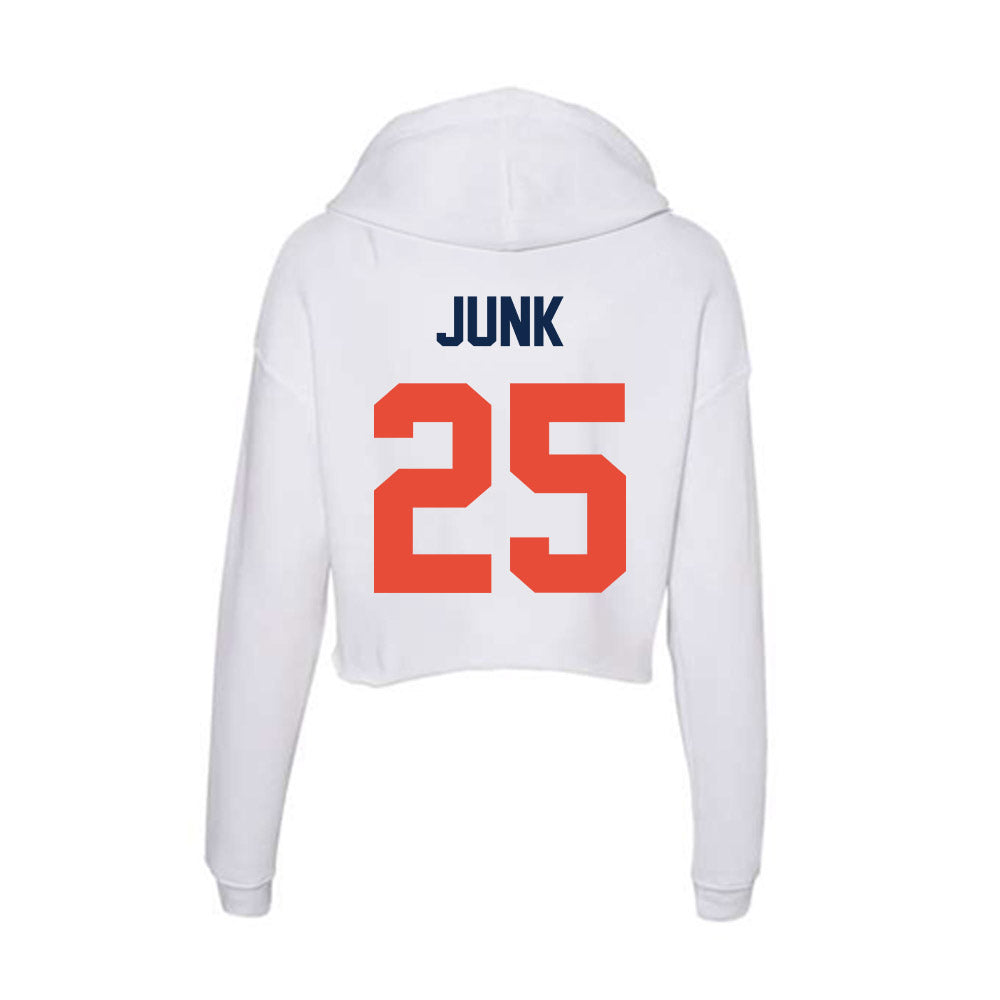 Illinois - NCAA Women's Soccer : Cailynn Junk - Women's Crop Fleece Hoodie-1