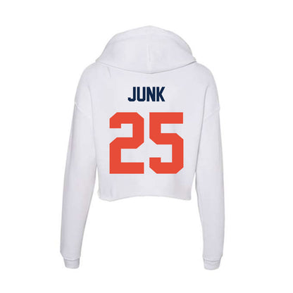 Illinois - NCAA Women's Soccer : Cailynn Junk - Women's Crop Fleece Hoodie-1