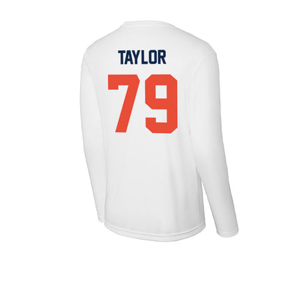 Illinois - NCAA Football : TJ Taylor - Activewear Long Sleeve T-Shirt-1