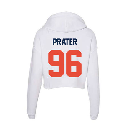 Illinois - NCAA Football : Darrell Prater - Women's Crop Fleece Hoodie-1