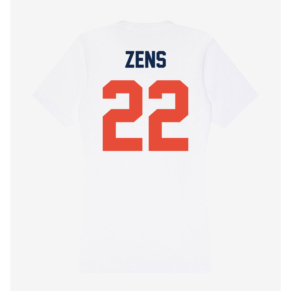 Illinois - NCAA Men's Basketball : Zavier Zens - Women's V-Neck T-Shirt-1