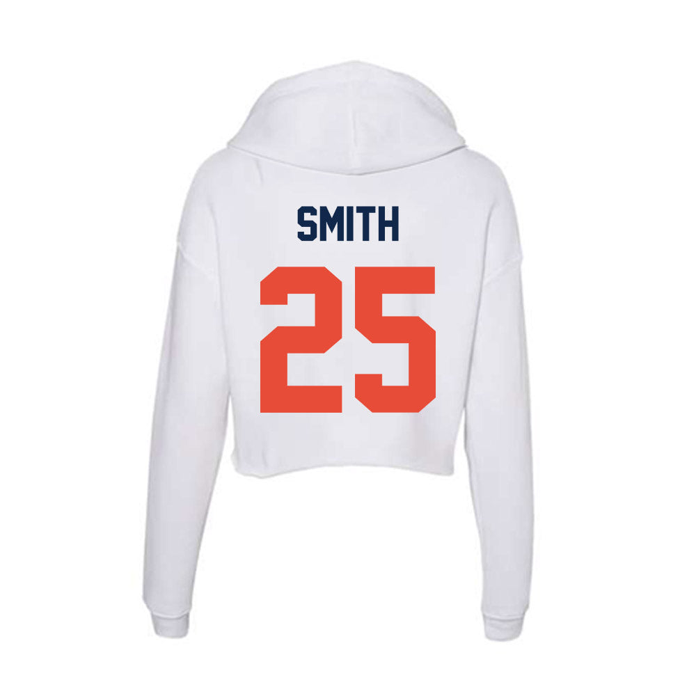 Illinois - NCAA Women's Basketball : Hayven Smith - Women's Crop Fleece Hooded Sweatshirt-1
