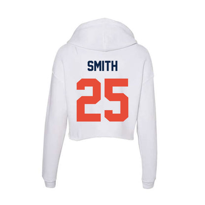 Illinois - NCAA Women's Basketball : Hayven Smith - Women's Crop Fleece Hooded Sweatshirt-1