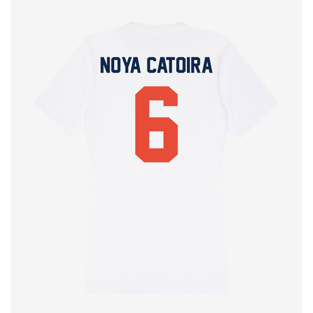 Illinois - NCAA Women's Basketball : Irene Noya Catoira - Women's V-Neck T-Shirt-1