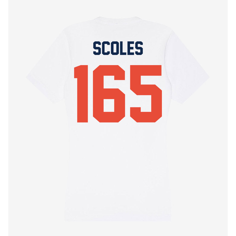 Illinois - NCAA Wrestling : Braeden Scoles - Women's V-Neck T-Shirt-1