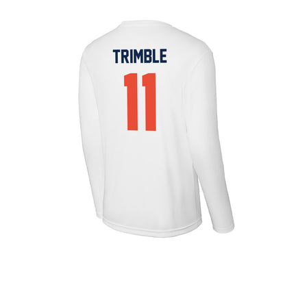 Illinois - NCAA Football : Brayden Trimble - Activewear Long Sleeve T-Shirt-1