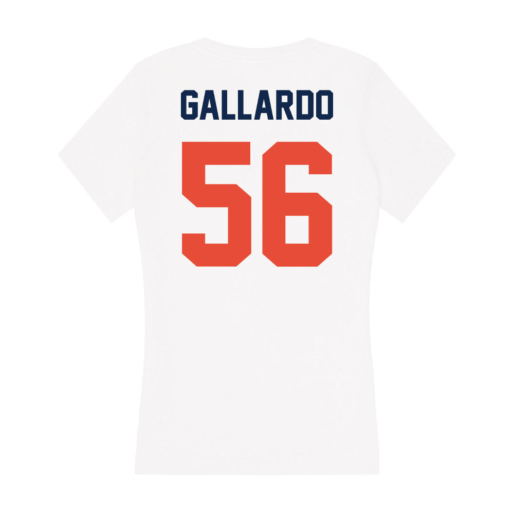 Illinois - NCAA Football : Guillermo Gallardo - Women's V-Neck T-Shirt-1