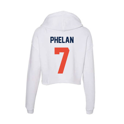 Illinois - NCAA Women's Volleyball : kenna Phelan - Women's Crop Fleece Hoodie-1