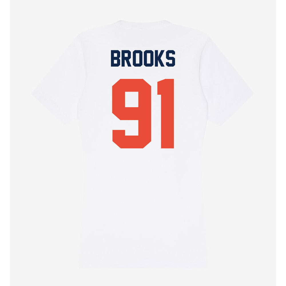 Illinois - NCAA Football : Cameron Brooks - Women's V-Neck T-Shirt-1
