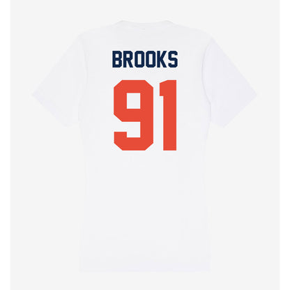 Illinois - NCAA Football : Cameron Brooks - Women's V-Neck T-Shirt-1