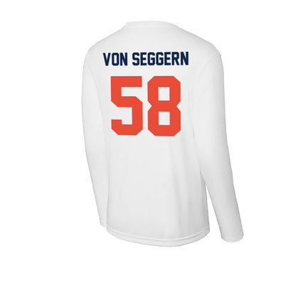 Illinois - NCAA Football : Landen Von Seggern - Activewear Long Sleeve T-Shirt-1