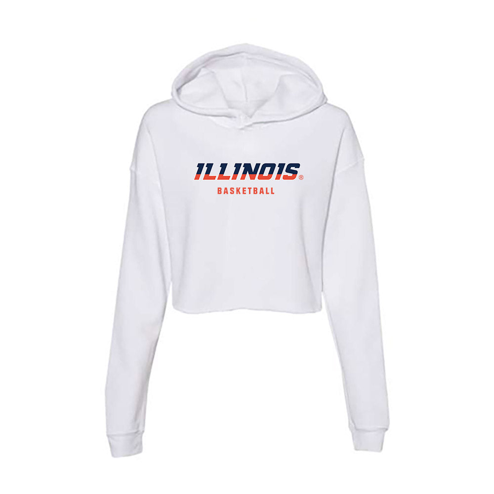 Illinois - NCAA Women's Basketball : Hayven Smith - Women's Crop Fleece Hooded Sweatshirt-0