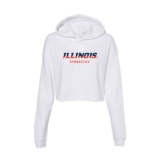 Illinois - NCAA Women's Gymnastics : Piper Gow - Women's Crop Fleece Hoodie-0