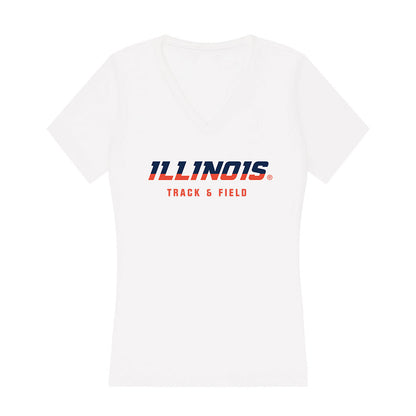 Illinois - NCAA Men's Track & Field : Brenden Vanderpool - Women's V-Neck T-Shirt-0