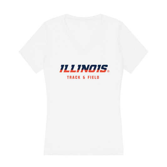 Illinois - NCAA Men's Track & Field : Brenden Vanderpool - Women's V-Neck T-Shirt-0