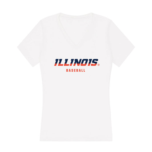Illinois - NCAA Baseball : Gavin Parkerson - Women's V-Neck T-Shirt-0