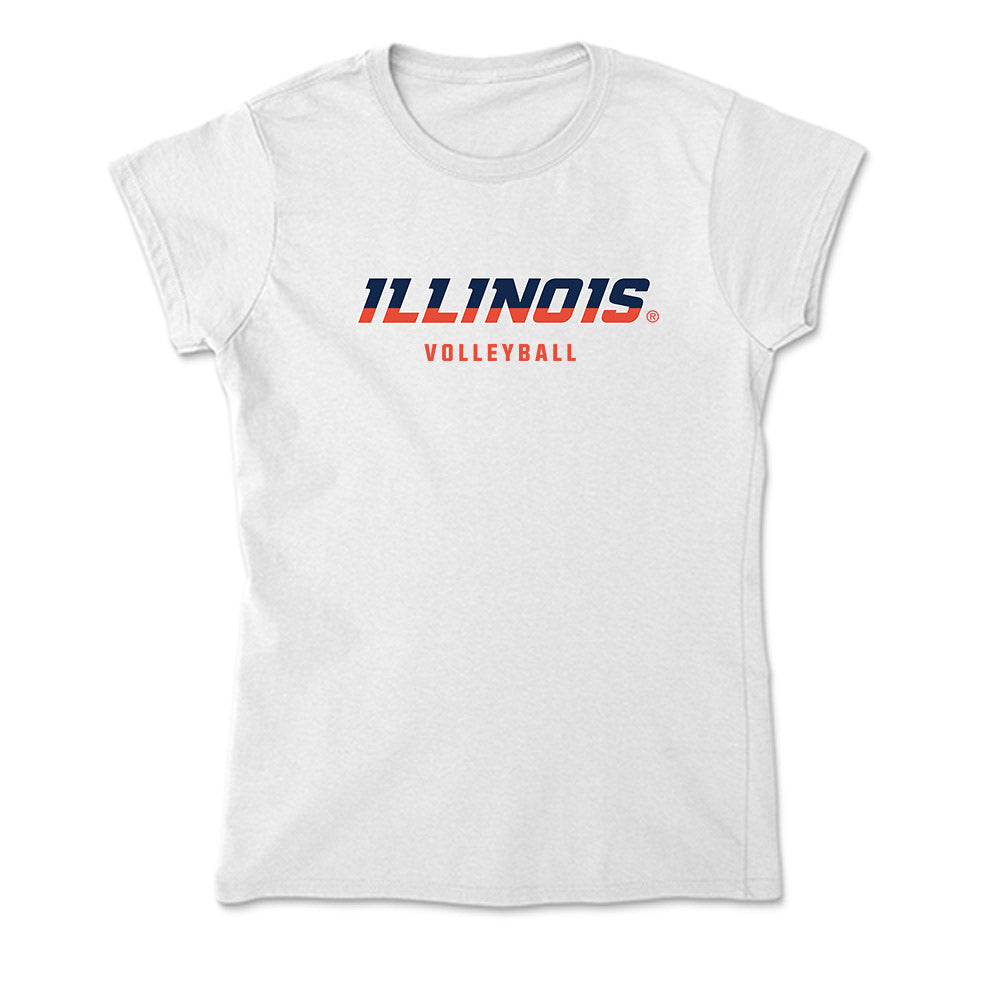Illinois - NCAA Women's Volleyball : Maya Harris - Soft Style Women’s T-Shirt-0