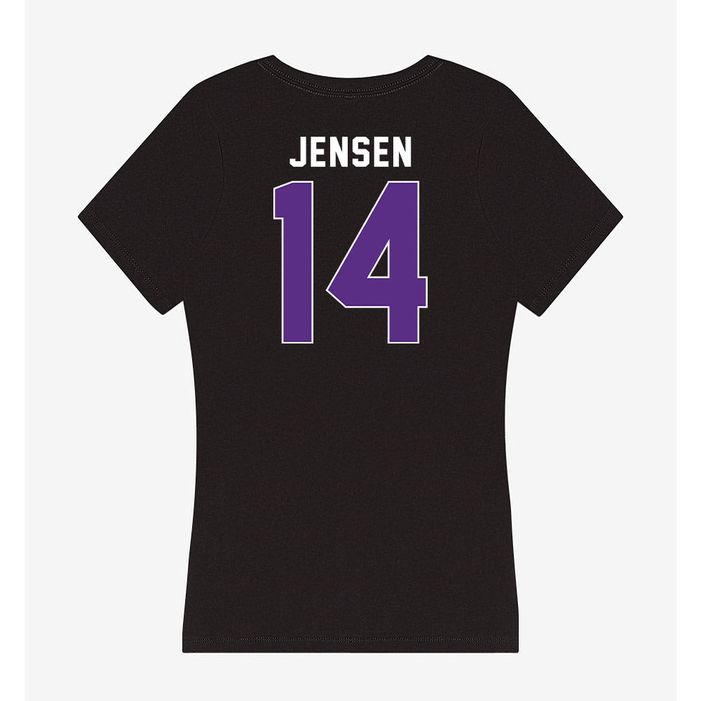 Northwestern - NCAA Softball : Kylee Jensen - Women's V-Neck T-Shirt-1