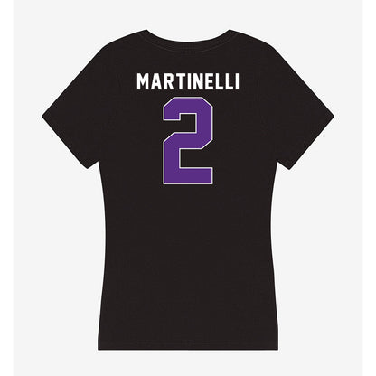 Northwestern - NCAA Men's Basketball : Nick Martinelli - Women's V-Neck T-Shirt-1