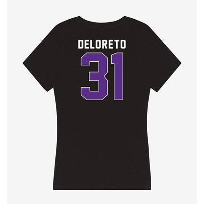 Northwestern - NCAA Baseball : Dominic DeLoreto - Women's V-Neck T-Shirt-1