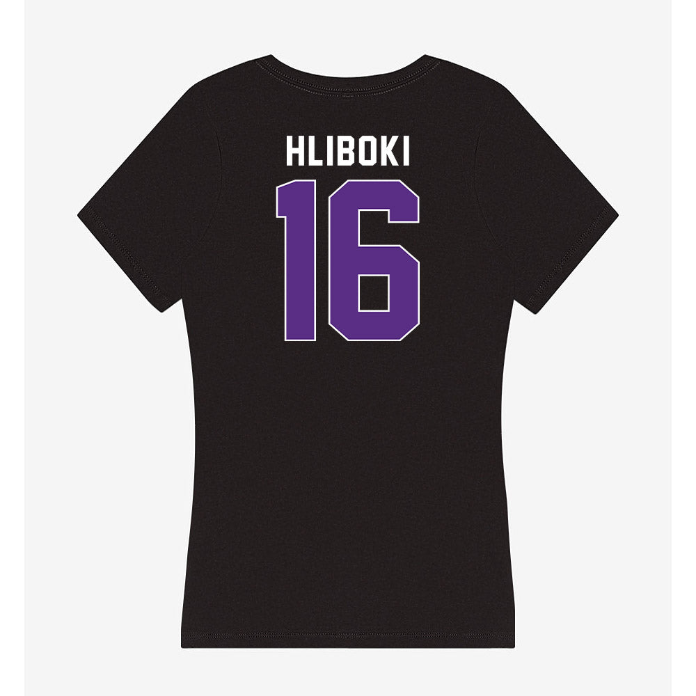 Northwestern - NCAA Baseball : Sam Hliboki - Women's V-Neck T-Shirt-1